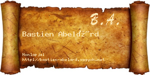 Bastien Abelárd névjegykártya